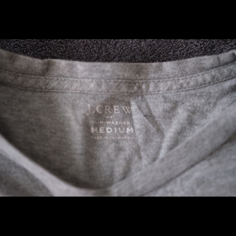 J. Crew Slim Washed Grey TShirt
